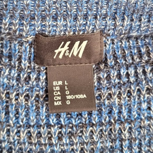 H&M Multi Color Pullover Men's Cardigan Sweater Size Large - Picture 6 of 7
